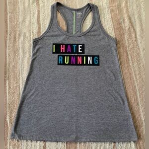 “I Hate Running” Tank Top (small)